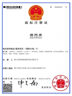 Trademark registration certificate